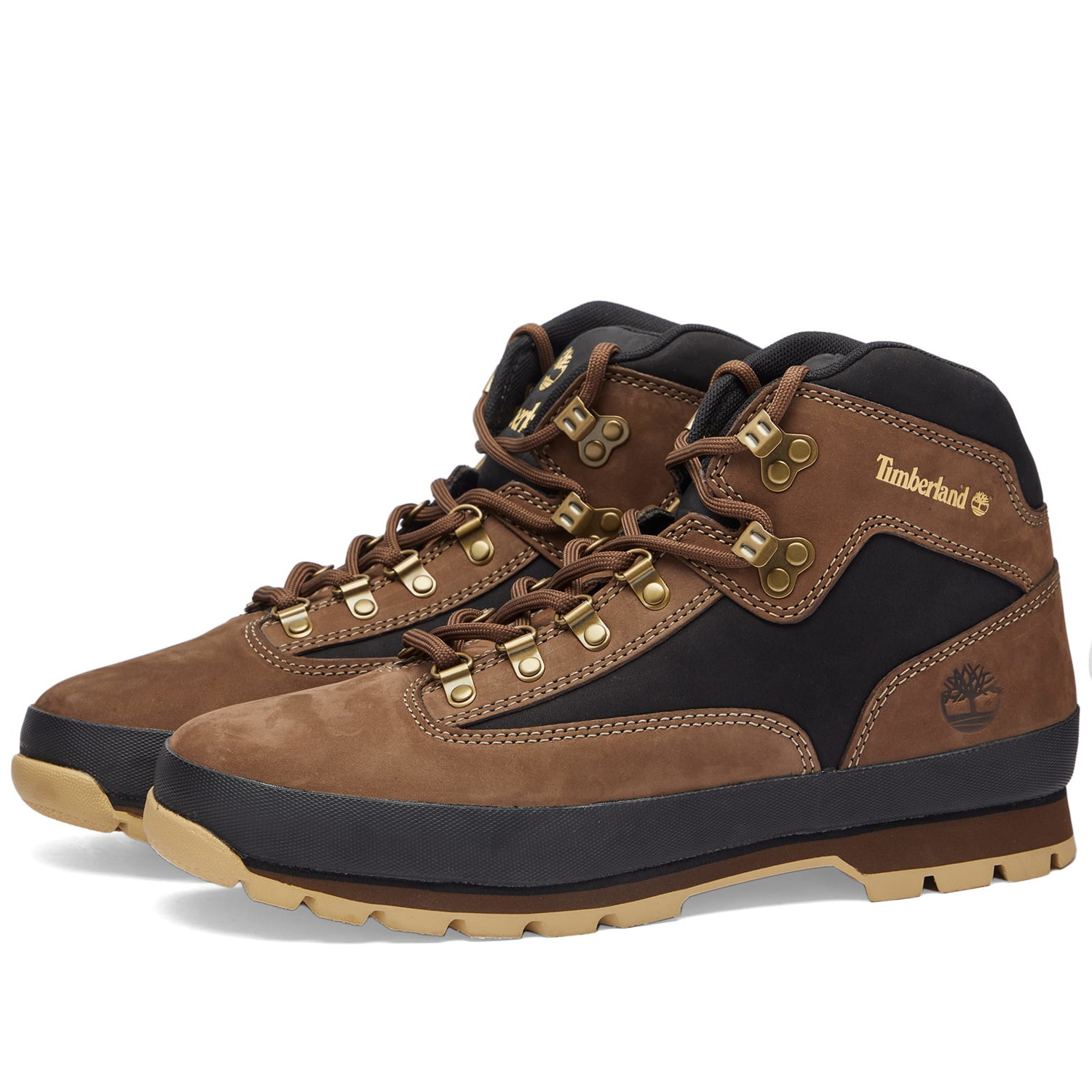 Sneakerek és cipők Timberland Men's Euro Hiker Leather Dark Brown Nubuck Barna | TB0A5ZJ5968, 0