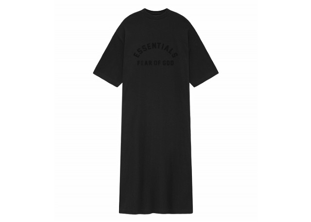 Ruha Fear of God Core Collection 3/4 Sleeve Dress Black Fekete | 125SU245500FW