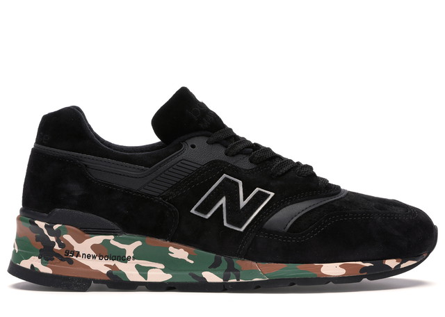 Sneakerek és cipők New Balance 997 "Black Camo Midsole" Fekete | M997MP/M997CMO