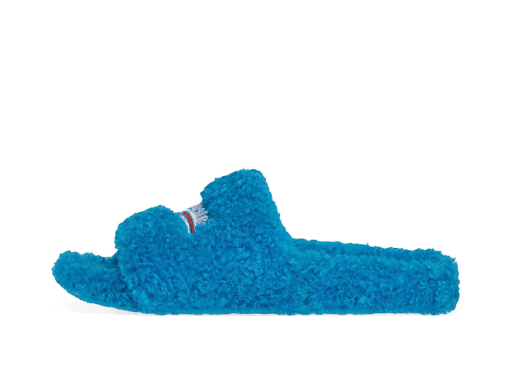 Sneakerek és cipők Balenciaga Furry Slide Sky Blue Kék | 654747W2DO14296