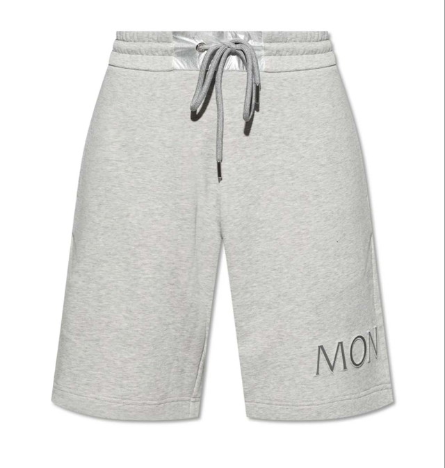 Rövidnadrág Moncler Logo Embroidered Drawstring Shorts Szürke | i20918h0000189a2l 986