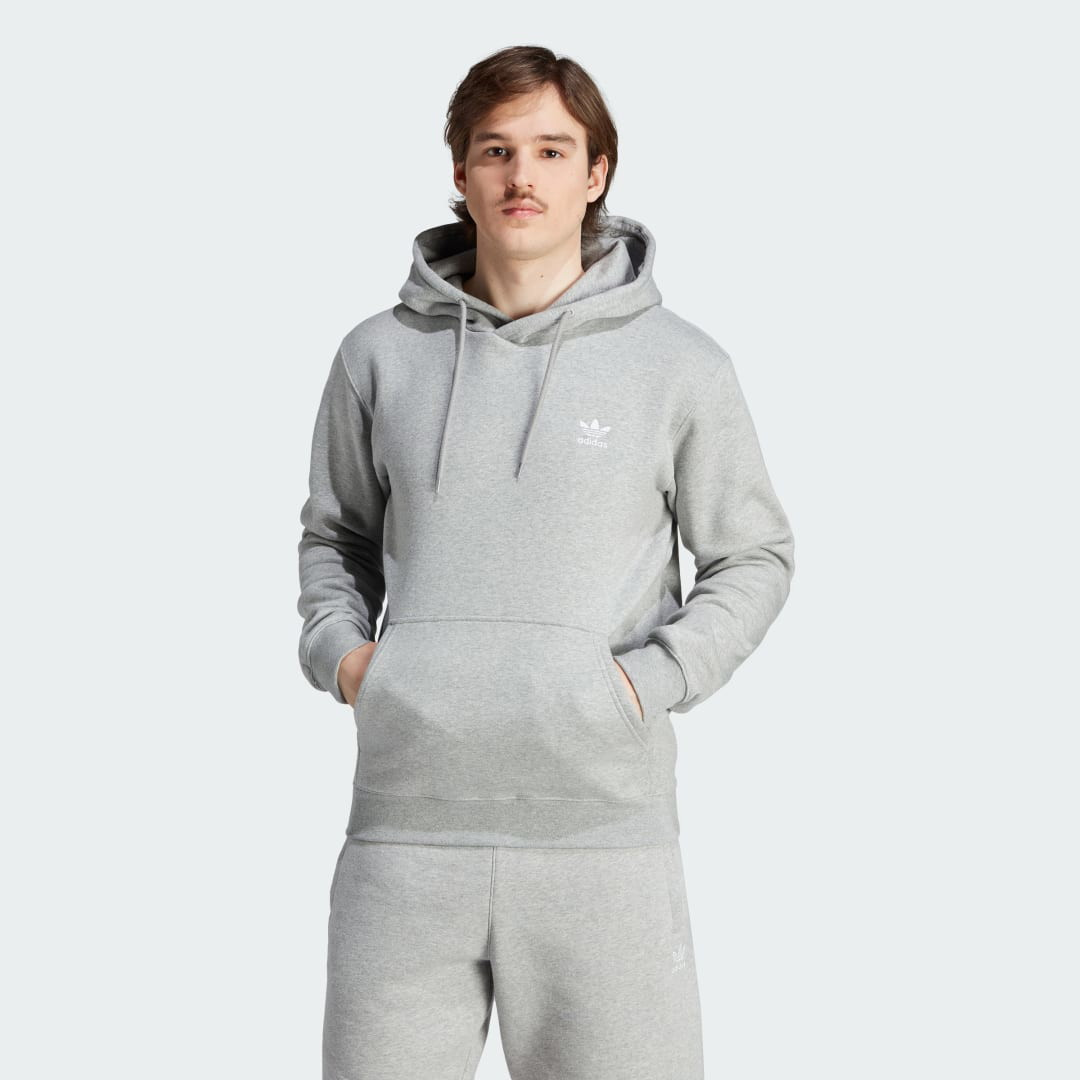 Sweatshirt adidas Originals Trefoil Essentials Hoodie Szürke | IM4525, 0
