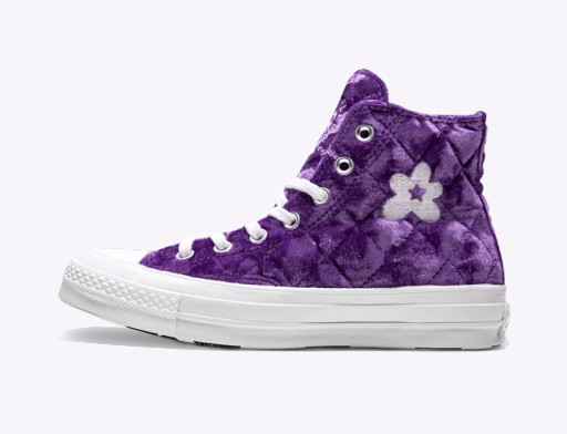 Sneakerek és cipők Converse Golf Le Fleur x Chuck 70 Hi "Quilted Velvet Tillandsia Purple" Orgona | 165600C