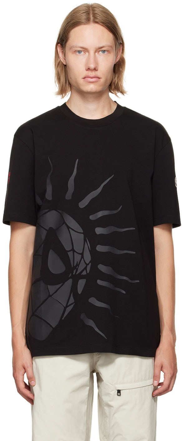 Póló Moncler Spider-Man T-Shirt Fekete | H20918C000048390T