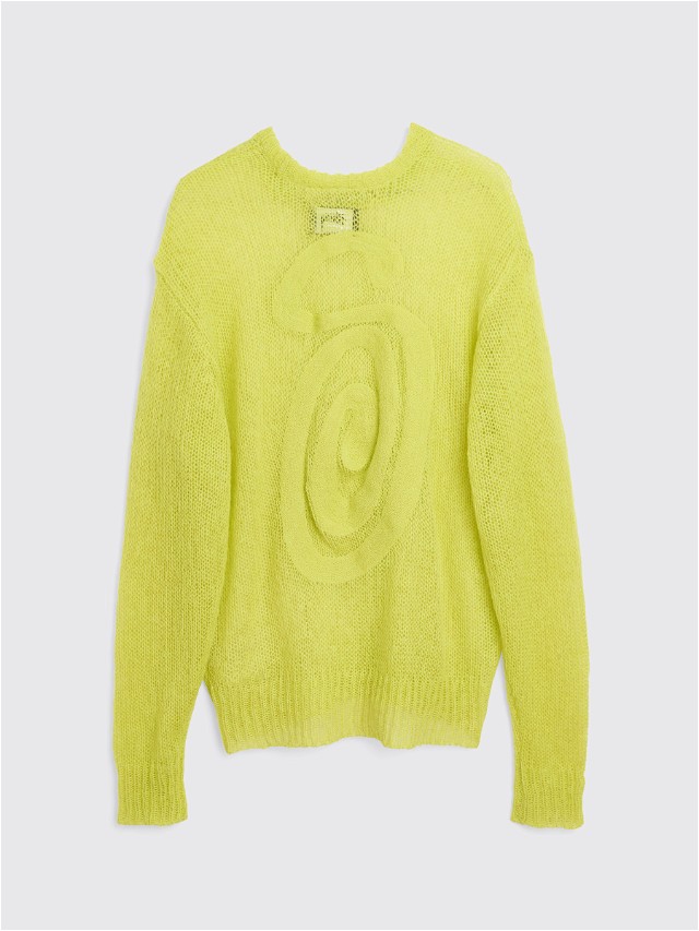 S Loose Knit Sweater Lime