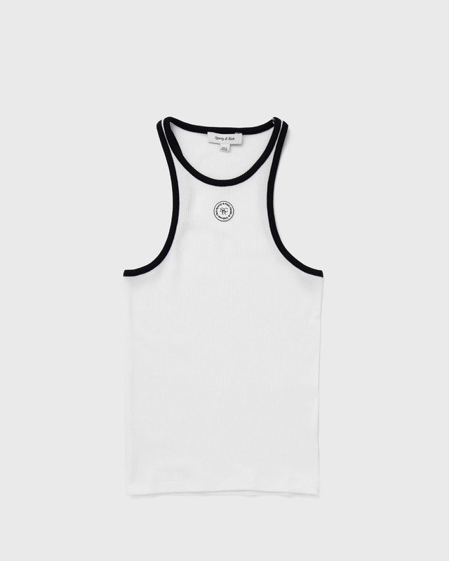 Trikók Sporty & Rich SRHWC Ribbed Tank Fehér | TO033S405SW