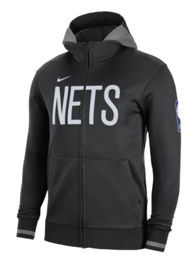 Sweatshirt Nike Brooklyn Nets Showtime Dri-FIT Full-Zip Hoodie Fekete | DN7790-010