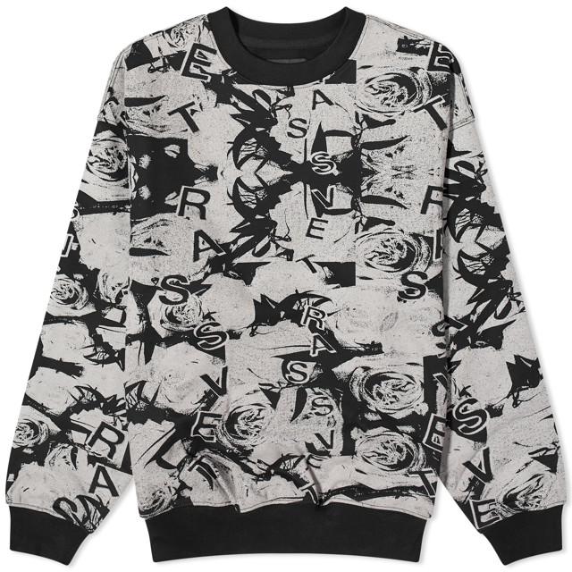 Pulóver PACCBET Roses Crew Neck Szürke | PACC14T023-BLK