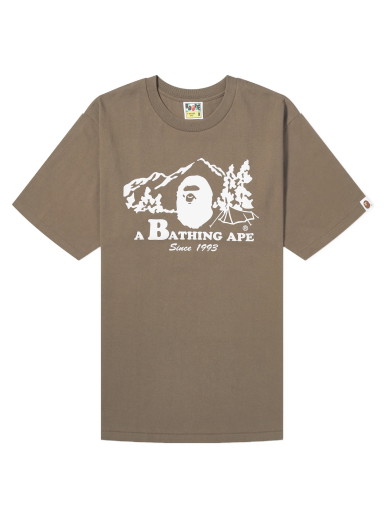 Póló BAPE Camp T-Shirt Barna | 001TEJ801046M-BRN