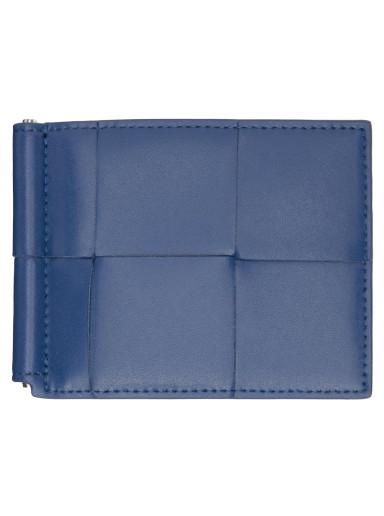 Pénztárca Bottega Veneta Cassette Bill Clip Wallet Sötétkék | 749453 VBWD2