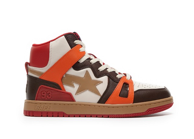 Sneakerek és cipők BAPE Bape Sta 93 Hi "Red Orange Light Sand" 
Narancssárga | 001FWG701034X
