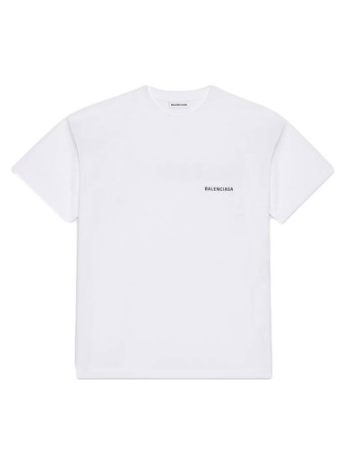 Póló Balenciaga Large Fit T-shirt Fehér | 612965TIVG59040