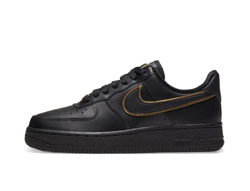 Sneakerek és cipők Nike Air Force 1 Low Black Gold Swoosh Fekete | AO2132-005