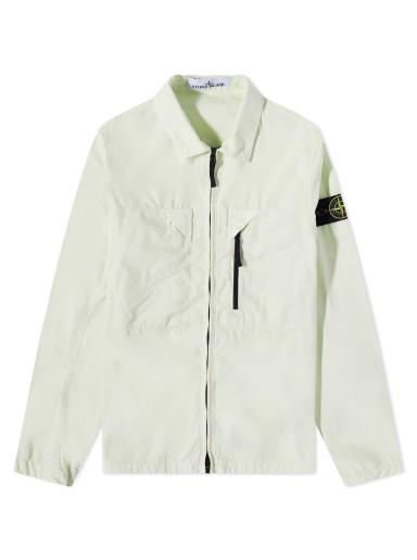 Brushed Cotton Canvas Canvas Zip Shirt Jacket