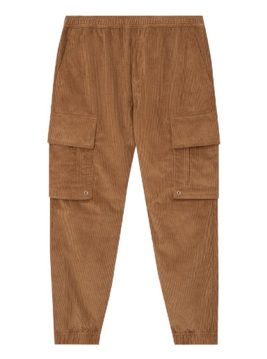 Nadrág Burberry Logo Detail Corduroy Cargo Trousers Barna | 8055141