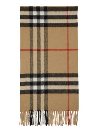 Sálak és kendők Burberry Cashmere Classic Check Scarf Bézs | 8018173