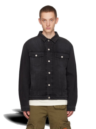 Dzsekik HERON PRESTON Regular Denim Jacket Fekete | HMYE012F23DEN0021000