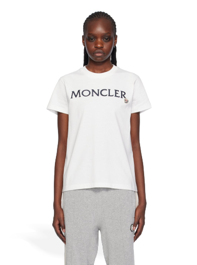 Póló Moncler Embroidered T-Shirt Fehér | J10938C00006829HP
