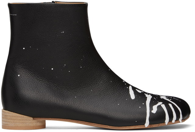 Sneakerek és cipők Maison Margiela MM6 Anatomic Boots "Black" Fekete | S59WU0237 P6398