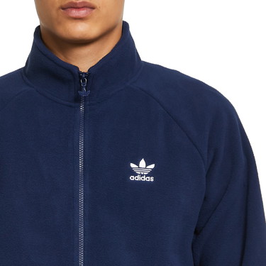 Sweatshirt adidas Originals Trefoil Teddy Fleece Jacket Sötétkék | HK7296, 2