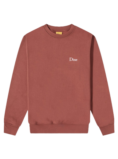 Sweatshirt Dime Classic Small Logo Crew Sweat Barna | DIMESU13MAR