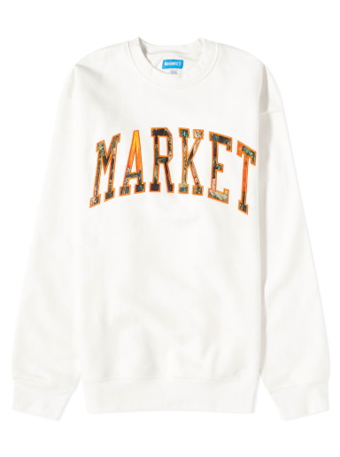 Pulóver MARKET Fauxtree Arc Crewneck Fehér | 396000944-NTR