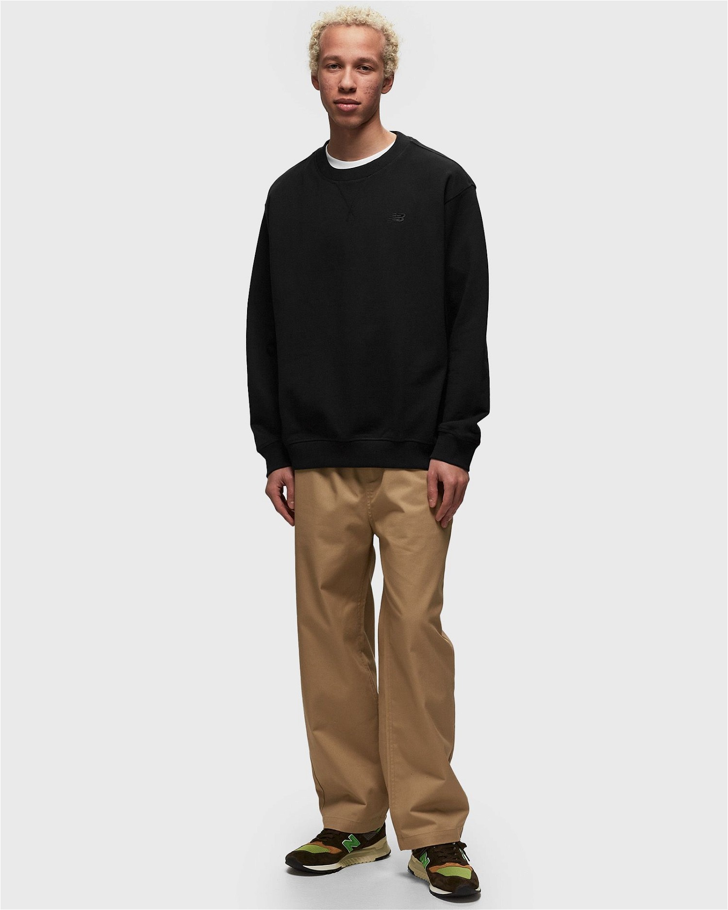 Sweatshirt New Balance crewneck Fekete | MT41506BK, 1