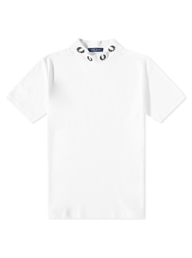 Póló Fred Perry Laurel Wreath High Neck Tee Fehér | M5610-129