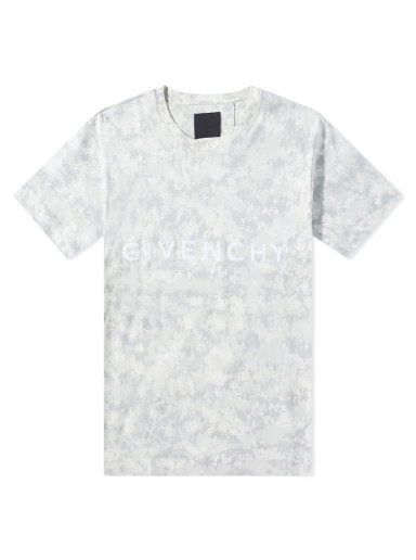 Póló Givenchy Digital Camo Logo Tee Szürke | BM716R3YBD-058