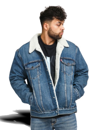 Dzsekik Levi's Type 3 Sherpa Trucker Kék | 16365-0128