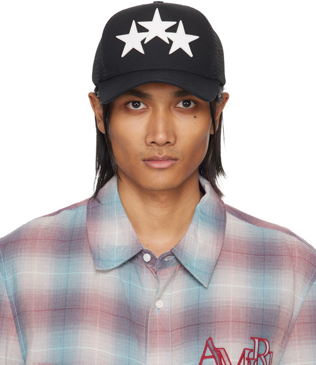 Kupakok AMIRI 3 Star Trucker Cap Szürke | XMAH002