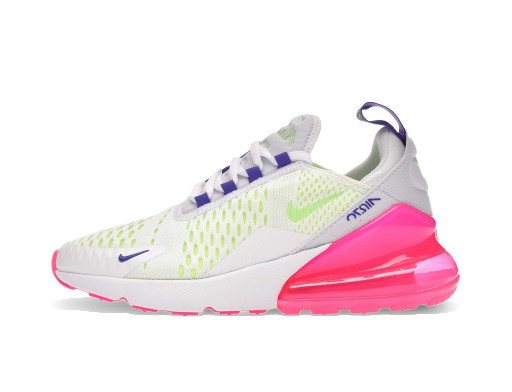 Sneakerek és cipők Nike Air Max 270 White Volt Pink Blast Indigo W Rózsaszín | DH0252-100