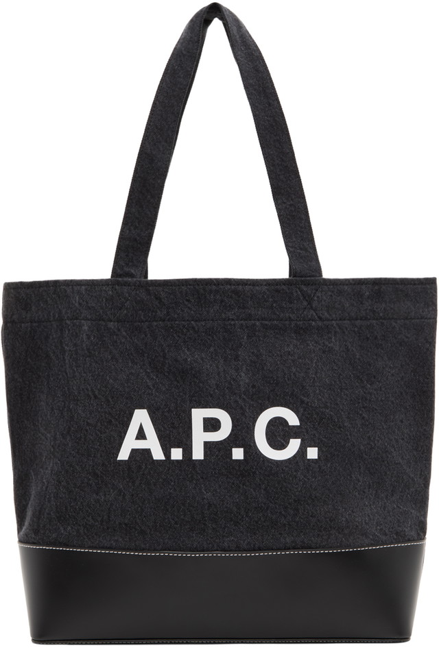 Vászontáskák A.P.C. Axel Tote Bag Fekete | COGZE-M61917