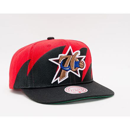 Kupakok Mitchell & Ness Sharktooth Snapback HWC Philadelphia 76ers Black / Red 
Piros | HHSS2978-P76YYPPPBKRD