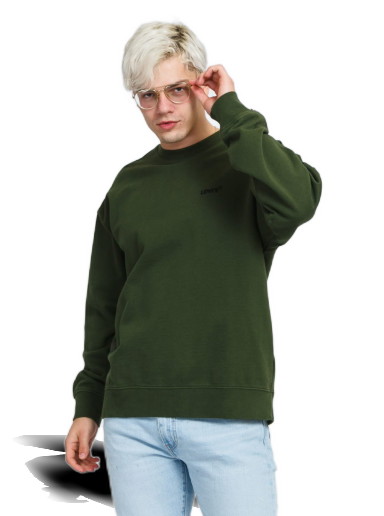 Sweatshirt Levi's Red Tab Sweats Crew Zöld | A0717-0026