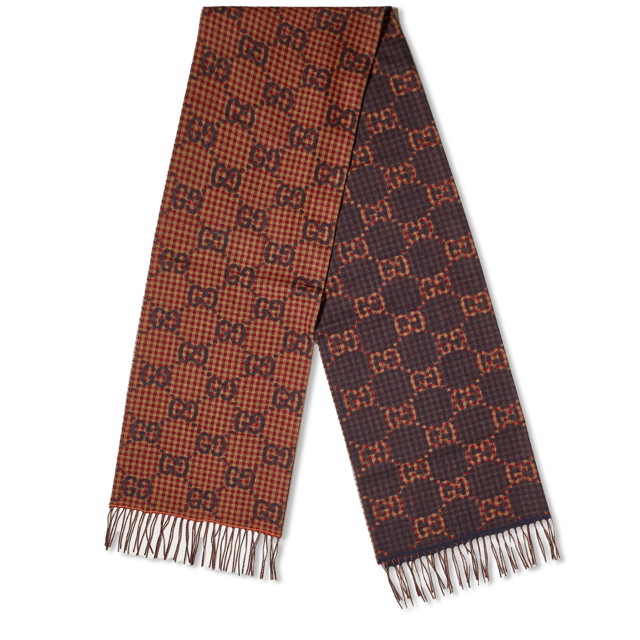 Sálak és kendők Gucci GG Poule Scarf 
Piros | 765622-4G200-6478