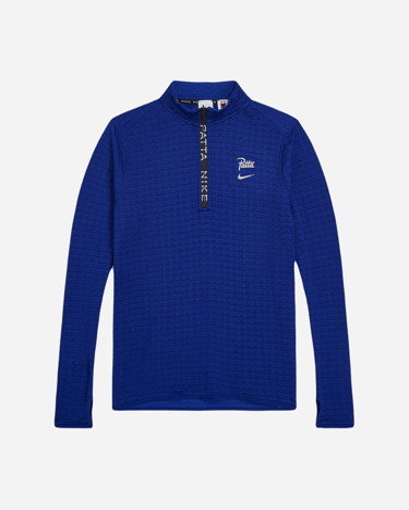 Póló Nike Patta Running Team Half-Zip Longsleeve Deep Royal Blue Kék | FJ3069-455, 1