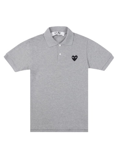 Pólóingek Comme des Garçons PLAY Black Emblem Polo Shirt Szürke | AZ T078 051 1