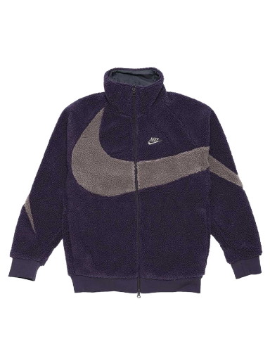 Dzsekik Nike Big Swoosh Reversible Boa Jacket Cave Purple Orgona | BQ6546-540