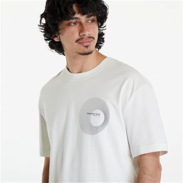Póló CALVIN KLEIN Circle Frequency Logo T-Shirt Icicle Fehér | J30J325200 CGA, 3