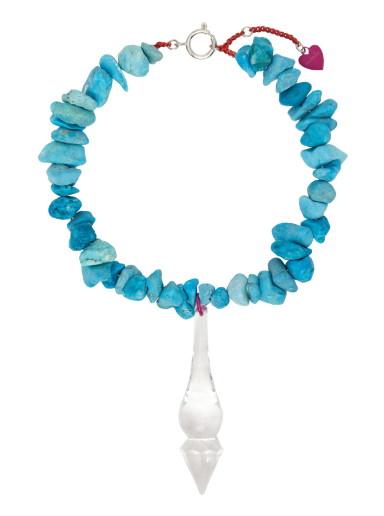 Nyakláncok és láncok Acne Studios Beaded Necklace Kék | C50344-