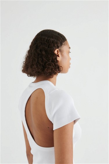 Póló AXEL ARIGATO Solo Cut Out T-Shirt Fehér | A2085001, 5