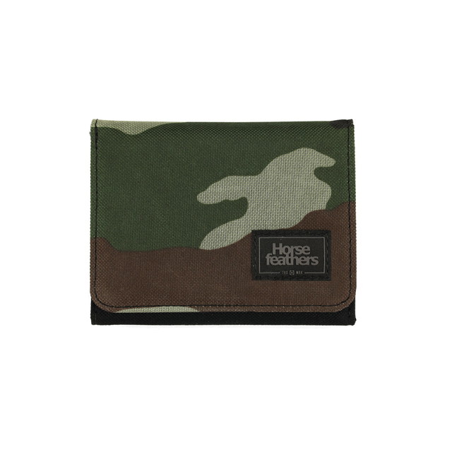 Pénztárca Horsefeathers Ward Wallet Camo Zöld | AM184A