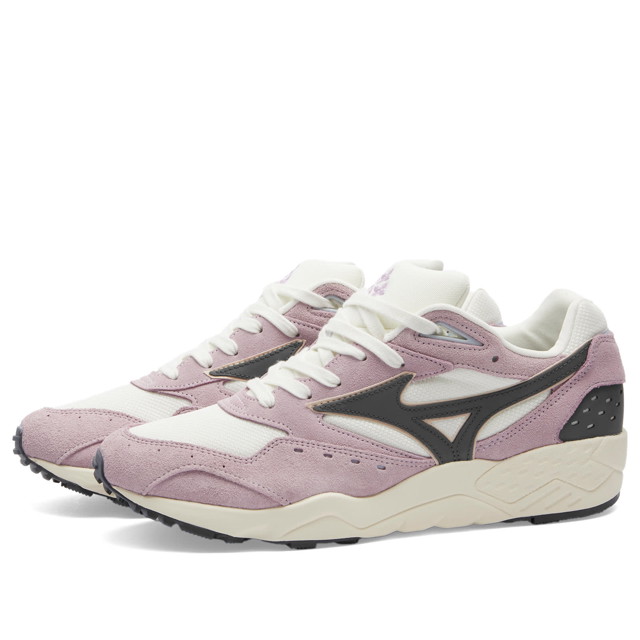 Sneakerek és cipők Mizuno Men's CONTENDER 'WAGASHI' Sneakers in Lavender Frost/India Ink/Snow White, Size UK 6 | END. Clothing Rózsaszín | D1GA2423-01