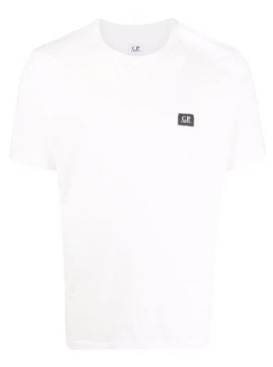Póló C.P. Company Logo Patch T-shirt Fehér | 12CMTS045A005100W