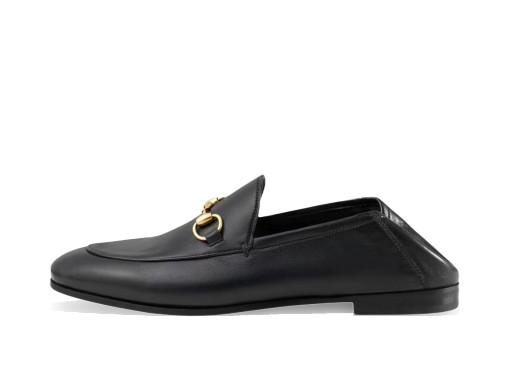 Sneakerek és cipők Gucci Horsebit Slip On Loafer Black Leather Fekete | 414998 DLC00 1000