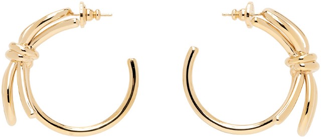 Fülbevaló Valentino Garavani Bow Scoobies Earrings "Gold" Fémes | 4W2J0U55MET