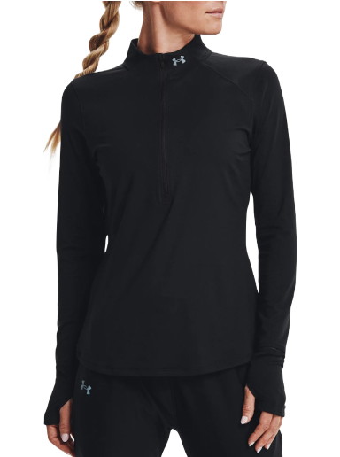 Póló Under Armour Qualifier Run 2.0 Half-Zip Top Fekete | 1365632-001