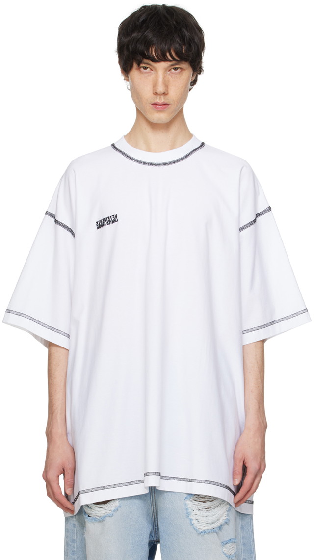 Póló VETEMENTS Inside Out T-Shirt Fehér | UE64TR600WB