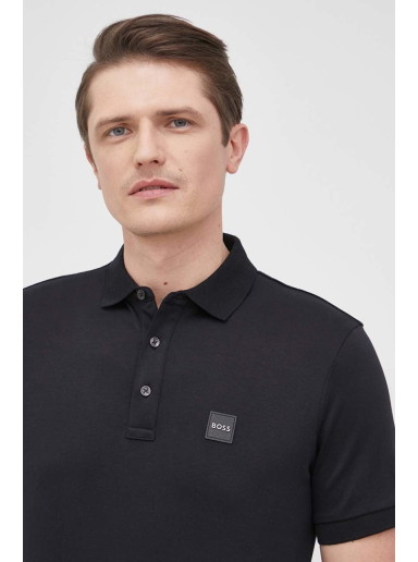 Póló BOSS Polo Shirt Logo Badge Fekete | 50467115